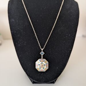 Elegant Brighton La Farfalla Tile Necklace NWT